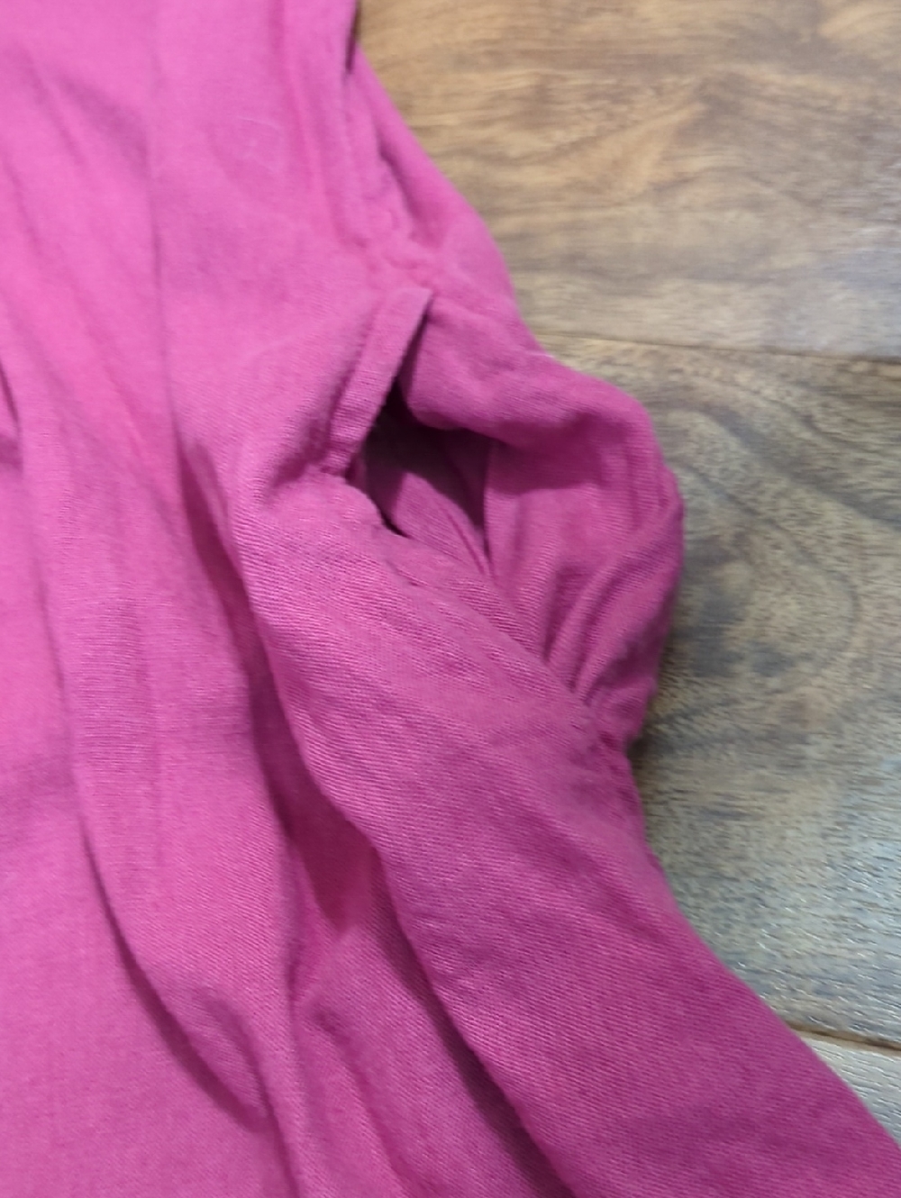 Sonoma Linen Blend Pink Sleeveless Pintuck Dress - Picture 4 of 8